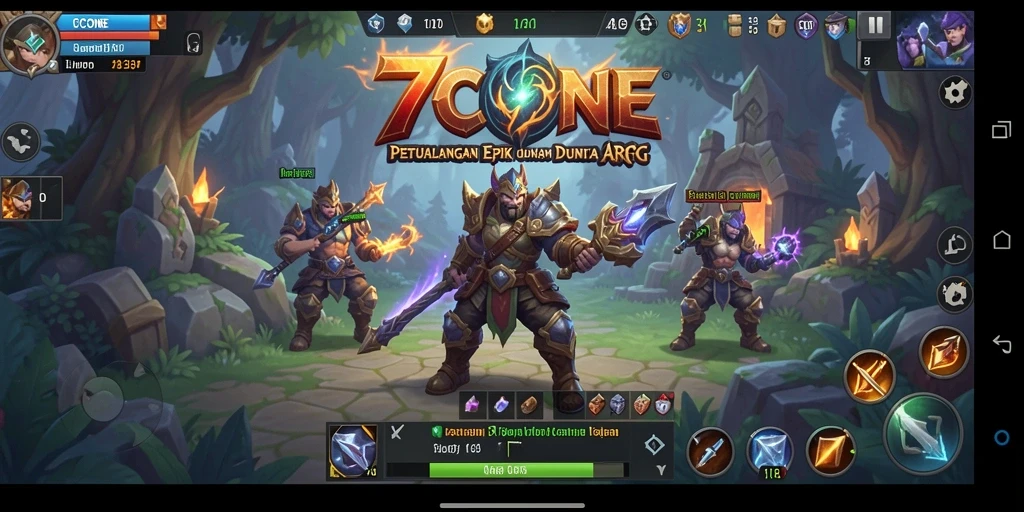 Gameplay seru dalam 7CONE dengan aksi dan petualangan ARPG.