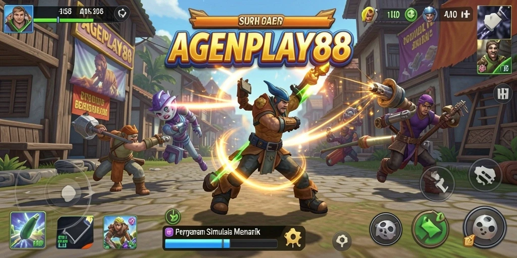 Tampilan gameplay menarik dari AGENPLAY88 yang menunjukkan interaksi dan aktivitas seru.