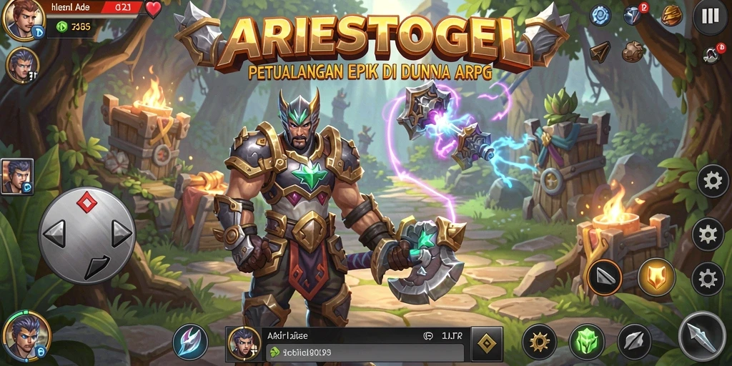 Tampilan gameplay menakjubkan dalam ARIESTOGEL dengan grafis luar biasa.
