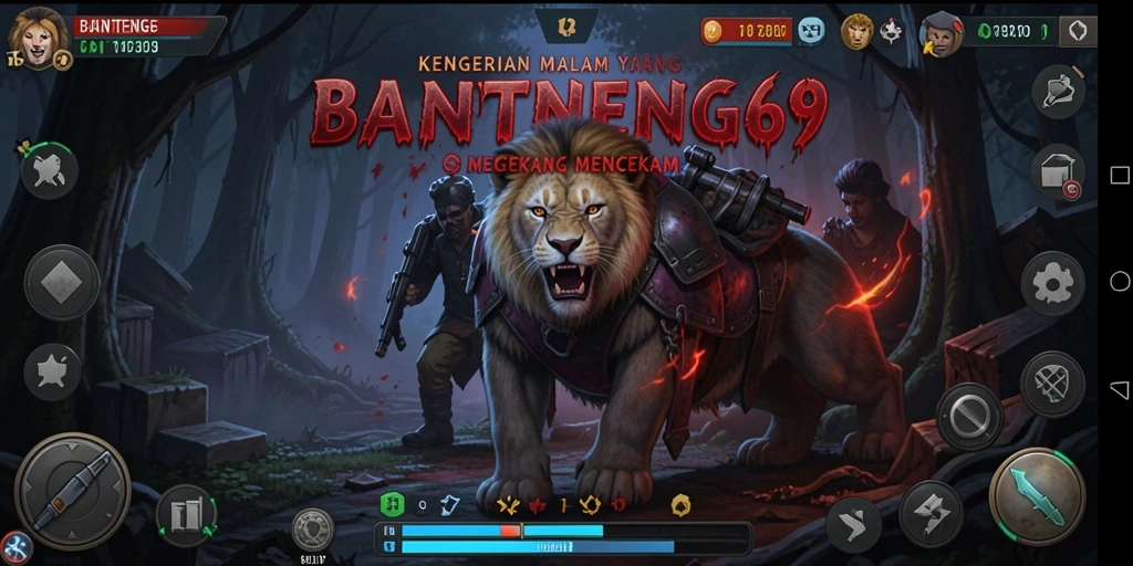 Screenshot menampilkan suasana mencekam dari gameplay BANTENG69.