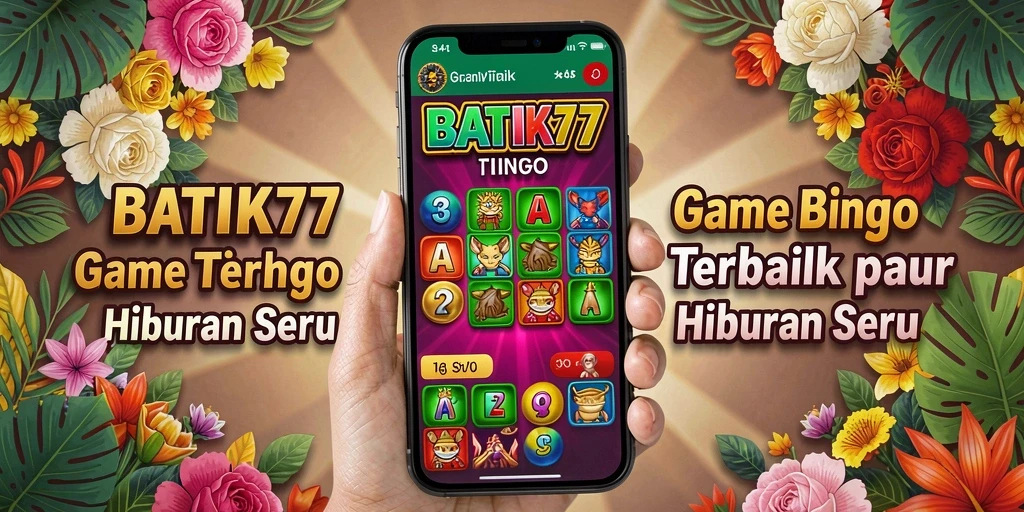 Tampilan gameplay seru dan menarik dari game Bingo BATIK77.
