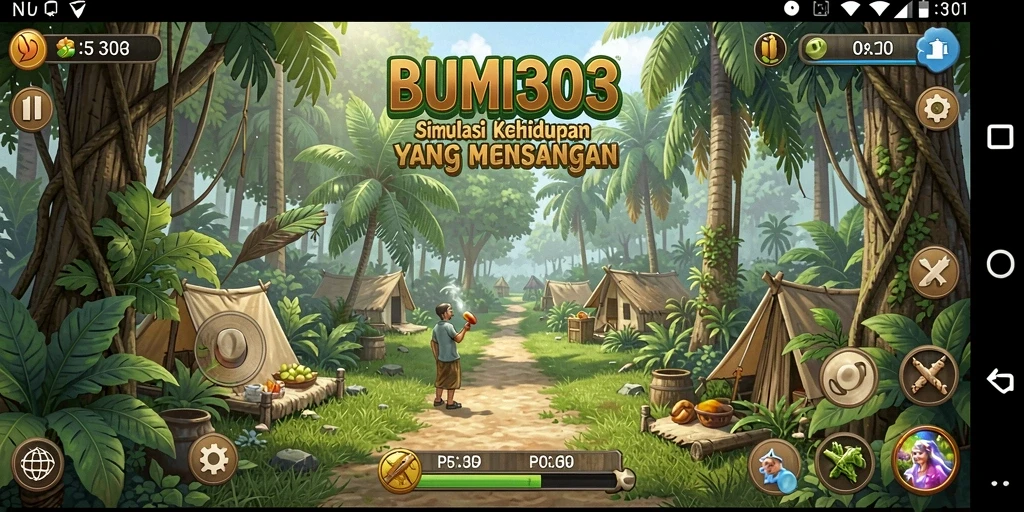 Gameplay BUMI303 yang menarik dan interaktif.
