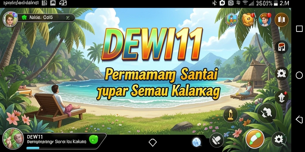Tampilan gameplay <strong>DEWI11</strong> yang penuh warna dan seru.