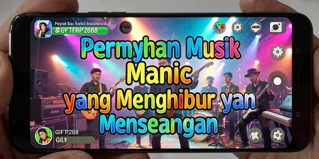 Screenshot dari gameplay GIFTRP288 menampilkan pemain menikmati pengalaman musik.
