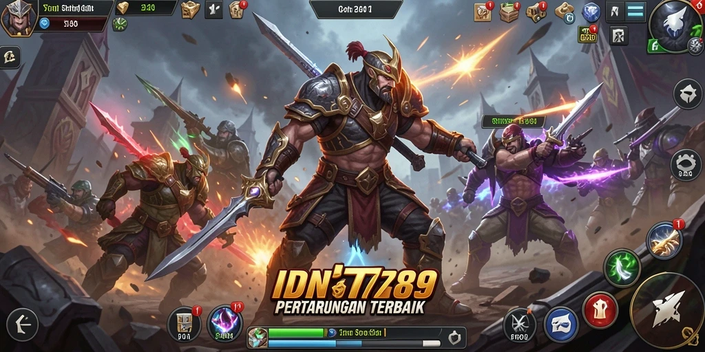 Tampilan gameplay IDN789 dengan strategi pertempuran yang menarik.