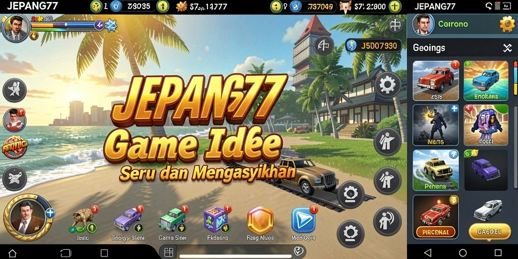 Screenshot gameplay JEPANG77 menampilkan suasana permainan yang menenangkan.