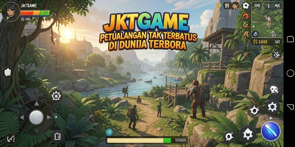 Tampilan gameplay Open World yang menakjubkan di JKTGAME.