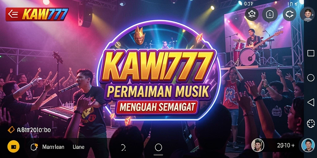 Screenshot gameplay KAWI777 yang menampilkan interaksi musik.