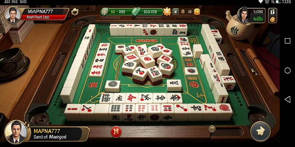 Screenshot utama MAPNA777 menampilkan gameplay Mahjong yang dinamis dan menarik.