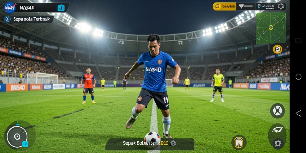 Tampilan gameplay sepak bola yang mendebarkan di NASA4D.