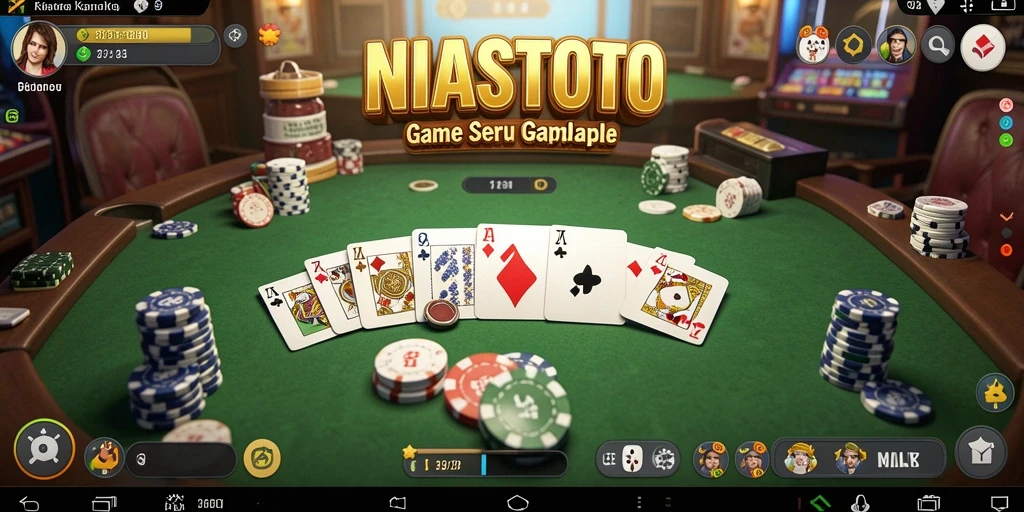 Tampilan menarik gameplay Gaple di NIASTOTO yang seru.