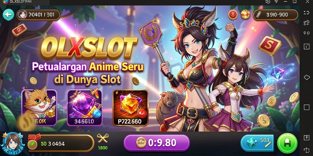 Gameplay OLXSLOT dengan karakter anime yang memukau dan fitur menarik.