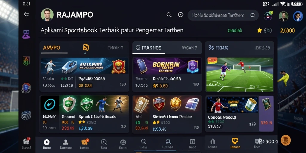 Screenshot gameplay <strong>RAJAMPO</strong> menampilkan berbagai jenis taruhan yang tersedia.