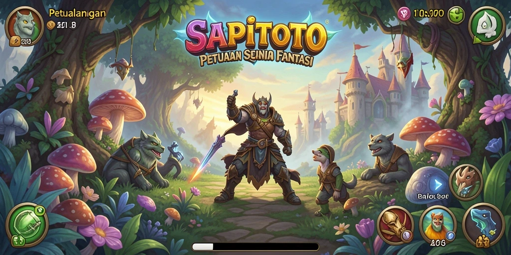 Skrinsut gameplay SAPITOTO menampilkan petualangan seru dan grafik menawan.