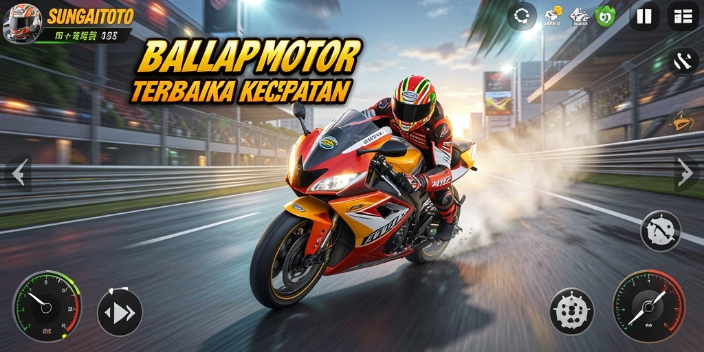 Tampilan seru saat balapan dalam SUNGAITOTO.