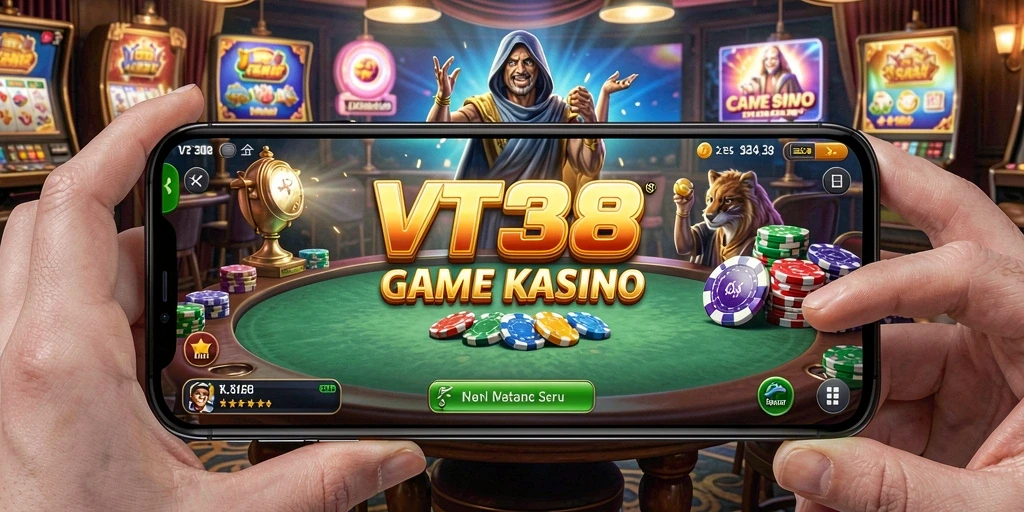 Tampilan gameplay VT38 yang seru dan penuh aksi dalam suasana kasino.