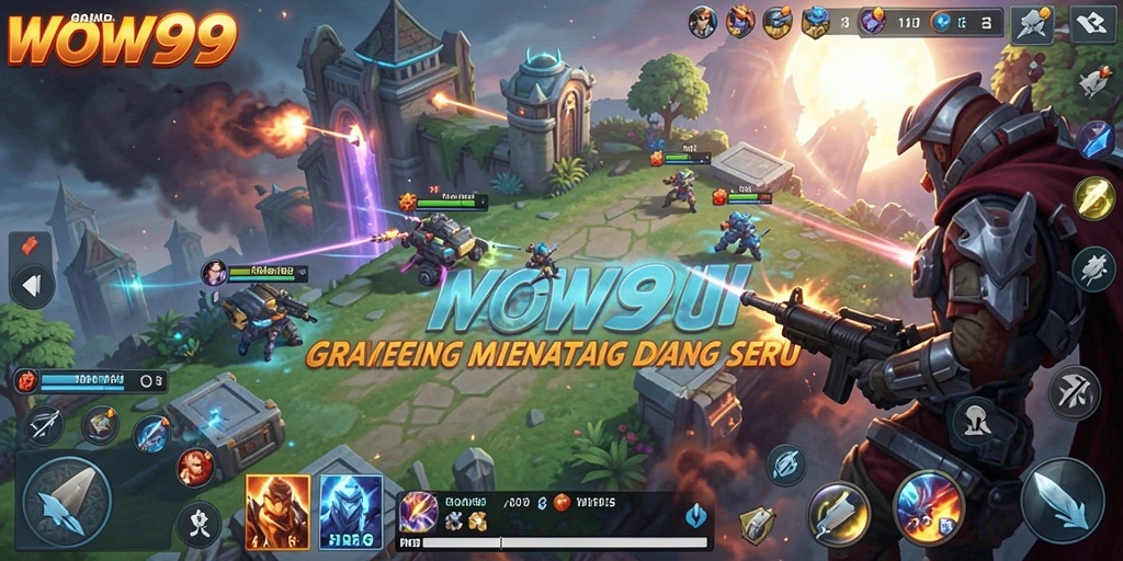 Tampilan gameplay menarik dan penuh strategi di WOW99.